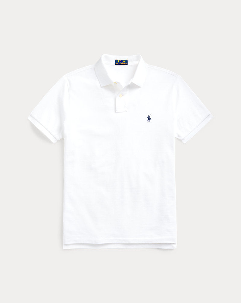 Das legendäre Piqué-Poloshirt Polo Ralph Lauren in Weiß/Navy 2