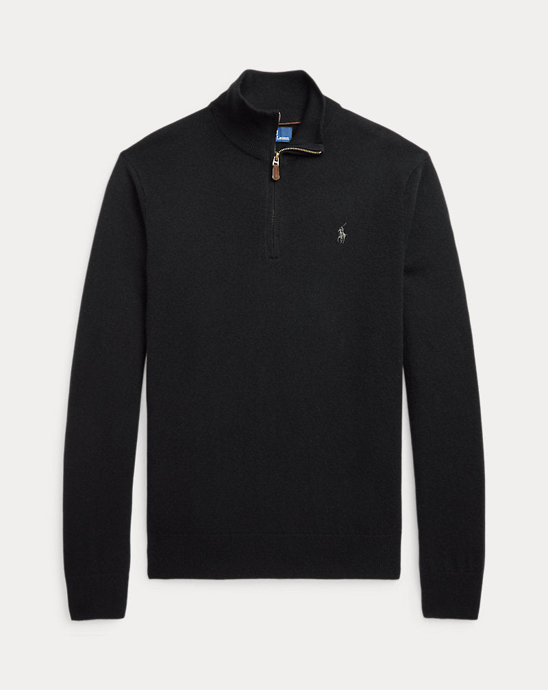 Wollpullover mit Viertelreißverschluss Polo Ralph Lauren in Schwarz 2