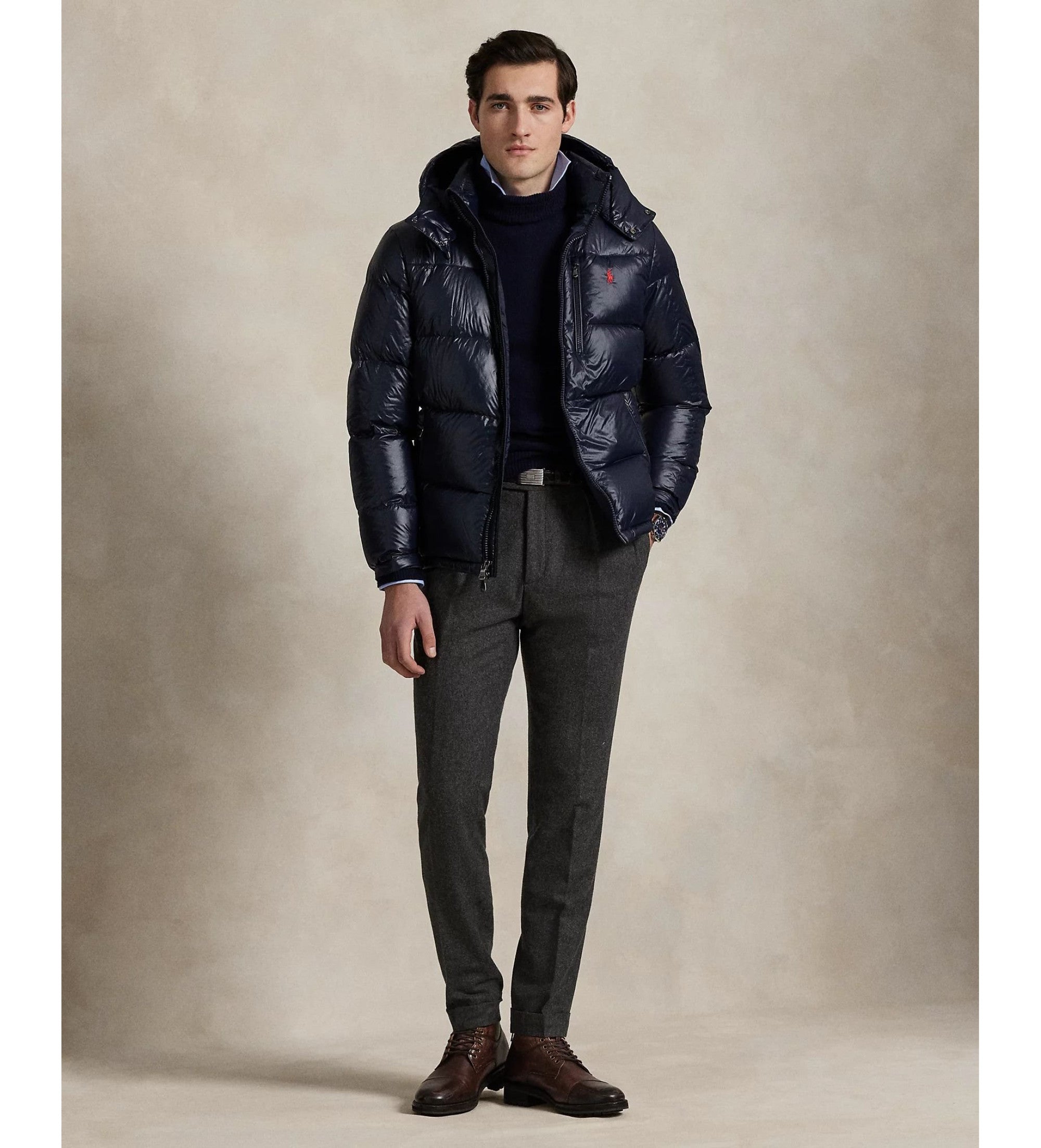 Vereso - Glänzende Puffer Jacke (Herren)