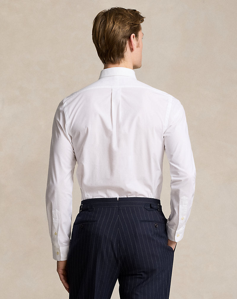 Slim-Fit-Popelinehemd mit Stretch Polo Ralph Lauren in Weiß 5